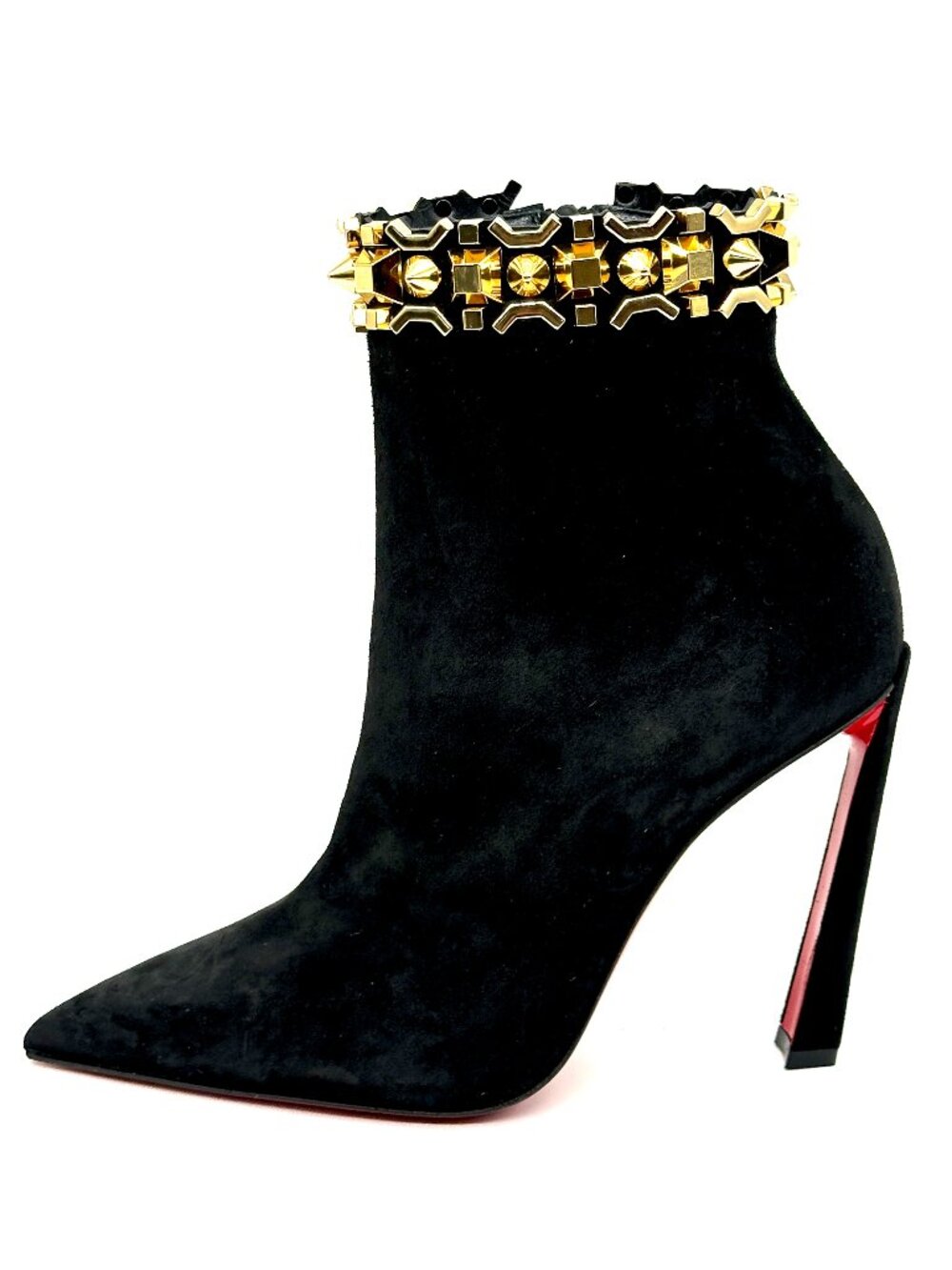 Christian Louboutin ASTEROISPIKES BOOTY 100 Spiked Stud Boots Heels Bootie